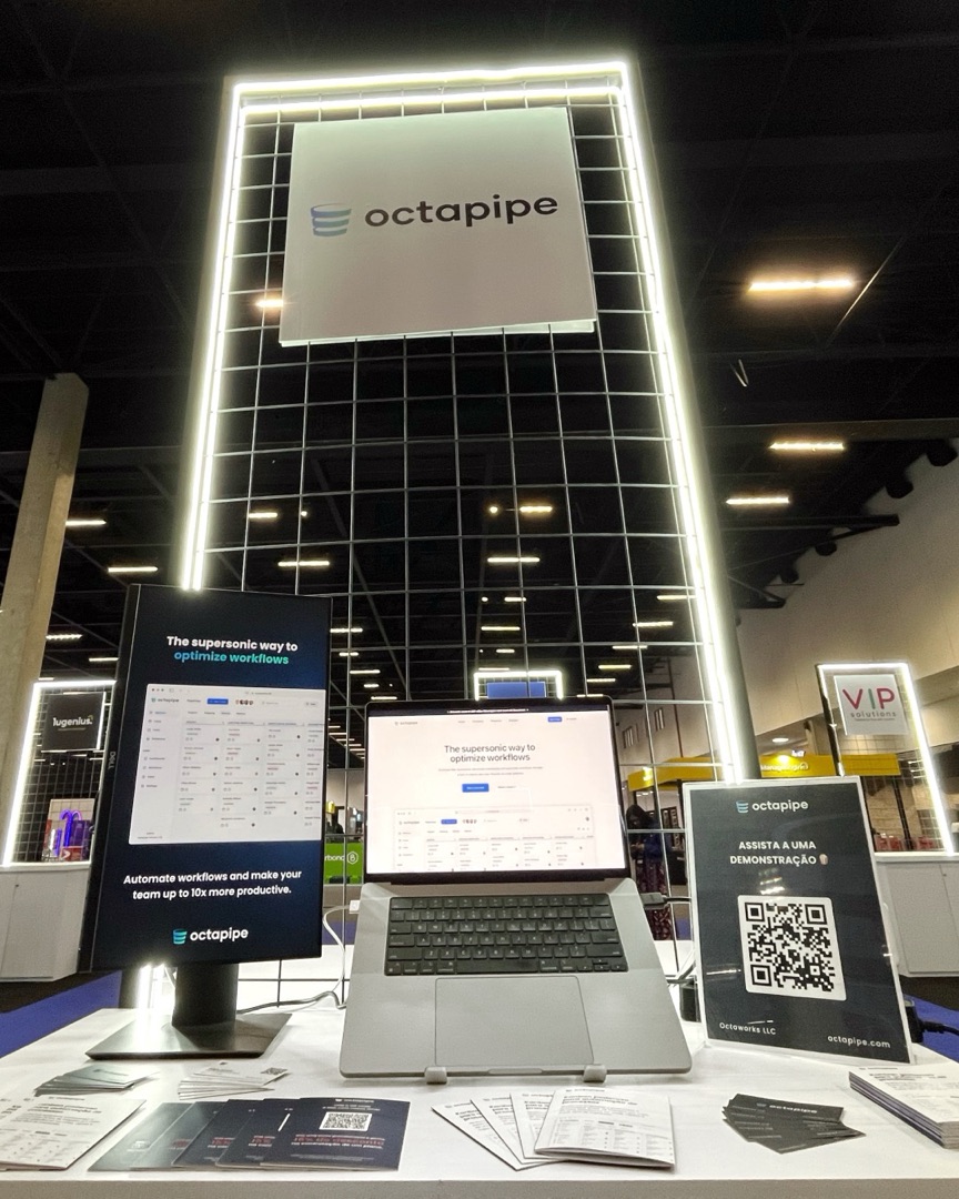 Stand Octapipe avec une démo du produit